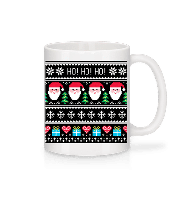 Ugly Ho Ho Ho - Mug en céramique blanc - Blanc - Devant