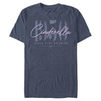 Disney - Cinderella - Text Dreaming Since Fifty - Men's T-Shirt - Heather navy - Front