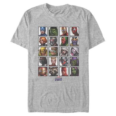 Marvel - Photo de groupe All Characters - Homme T-shirt - Gris chiné - Devant