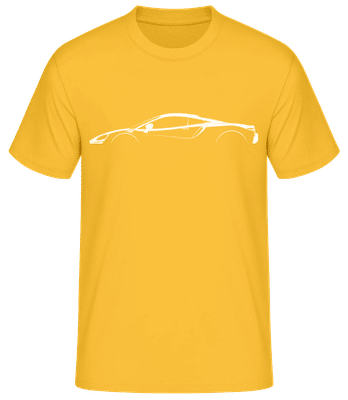 'McLaren Artura' Silhouette - T-shirt standard Homme - Jaune doré - Devant
