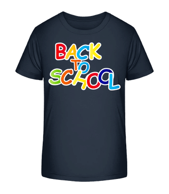 Back To School - T-shirt bio Enfant Stanley Stella 2.0 - Bleu marine - Devant