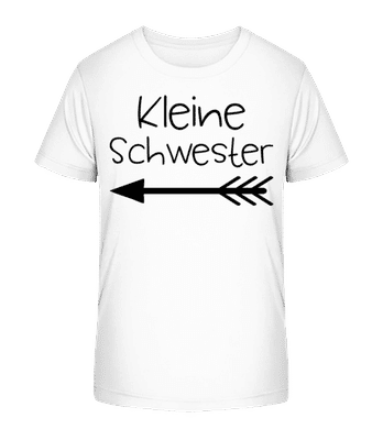 Kleine Schwester - Kinder Bio T-Shirt Stanley Stella 2.0 - Weiß - Vorne