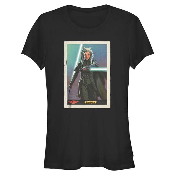 Aperçu: Star Wars - The Mandalorian - Ahsoka Card - Femme T-shirt - Noir - Devant