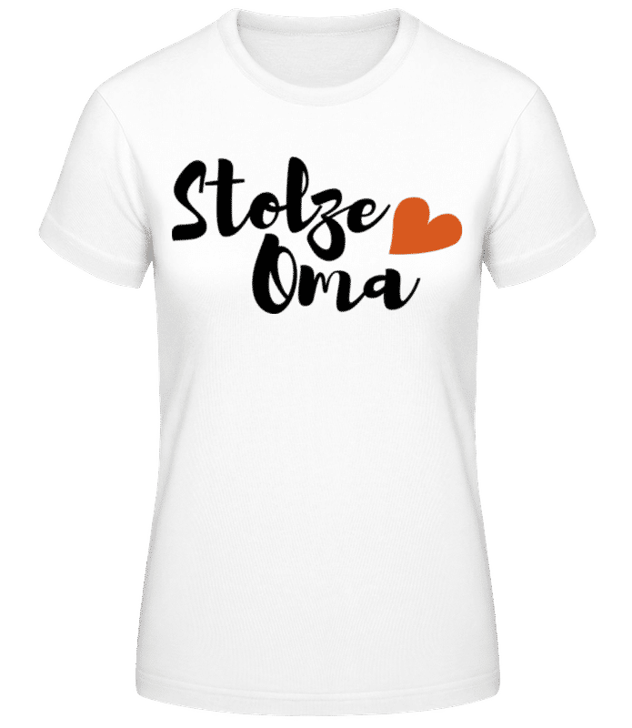 Vorschau: Stolze Oma - Frauen Basic T-Shirt - Weiß - Vorne