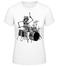 Squelette De Tambour - T-shirt standard Femme - Blanc - Devant