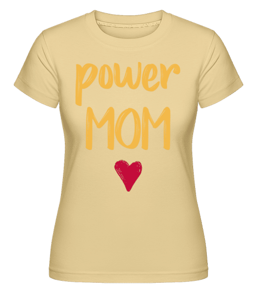 Preview: Power Mom -  Shirtinator Women's T-Shirt - Yellow - Front