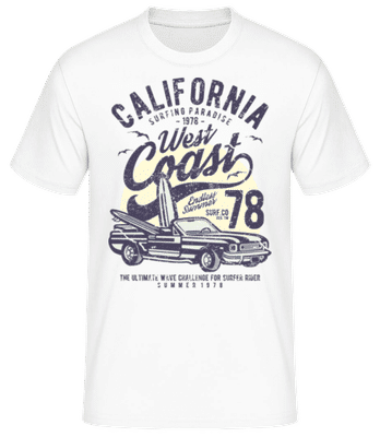 California West Coast - Men's Basic T-Shirt - White - Front