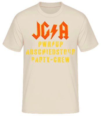 JGA Abschiedstour Party-Crew - Männer T-Shirt B&C - Creme - Vorne