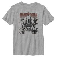 Star Wars - The Mandalorian - Skupina Favored Odds - Kids T-Shirt - Heather grey - Front