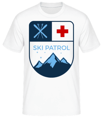 Skipatrol Icon - Männer Basic T-Shirt - Weiß - Vorne