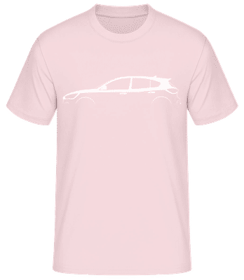 'Ford Focus ST MK IV' Silhouette - T-shirt standard Homme - Rose - Devant