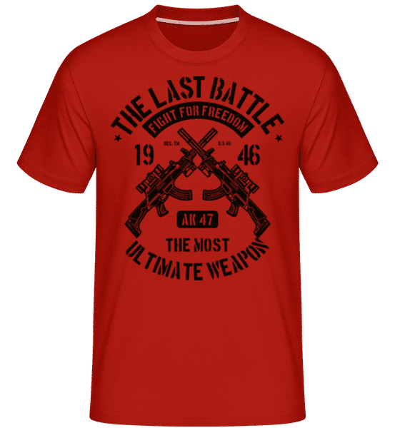 Aperçu: The Last Battle -  T-Shirt Shirtinator homme - Rouge - Devant