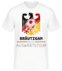 Letzte Auswärtstour Team Bräutigam 3 - Männer Basic T-Shirt - Weiß - Vorne