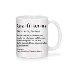 Grafikerin Quatsch Duden Schmal · Tasse