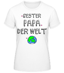 Bester Papa Der Welt Erde · Frauen T-Shirt B&C