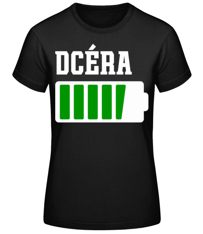 Náhľad: Dcéra - Dámske basic tričko - Čierna - Predné