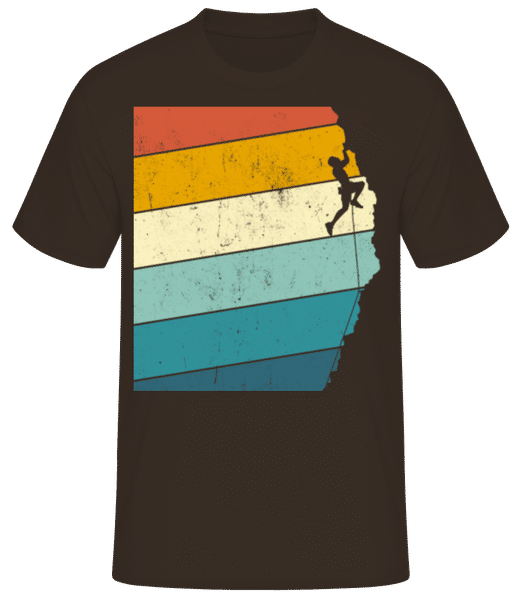 Grimpeur Rétro Homme - T-shirt standard Homme - Marron - Devant