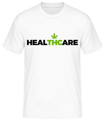 Cannabis Healthcare - Men's Basic T-Shirt - White - Front