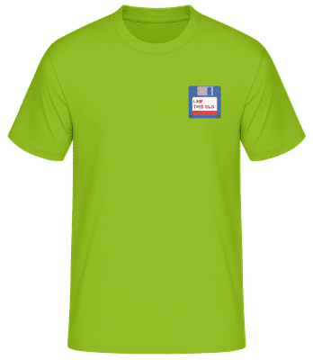 I'm This Old Floppy Disc - T-shirt homme B&C - Citron vert - Devant