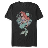 Disney - The Little Mermaid - Malá mořská víla Moonrise Shipwreck - Men's T-Shirt - Black - Front