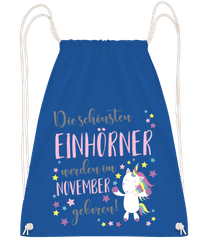 Einhorn Geboren In November · Turnbeutel
