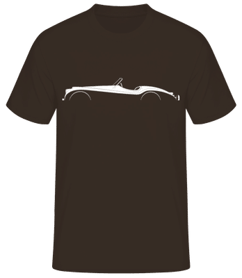 'Jaguar XK120' Silhouette - Pánske basic tričko - Hnedá - Predné
