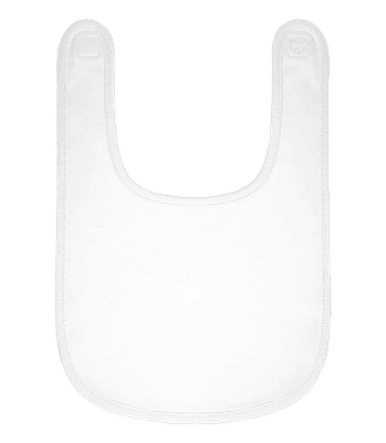 Bio detský podbradnik - Biela - Predné