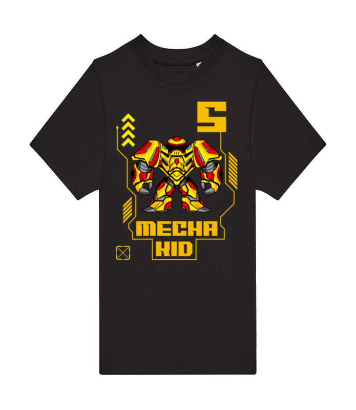 Vorschau: Mecha Kid 5 - Kinder T-Shirt B&C - Schwarz - Vorne