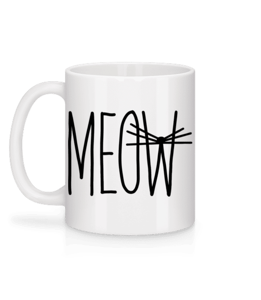 Aperçu: Meow 4 - Mug en céramique blanc - Blanc - Derrière