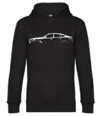 'BMW X6 M Competition' Silhouette - Pánská standardní mikina s kapucí - Černá - Napřed
