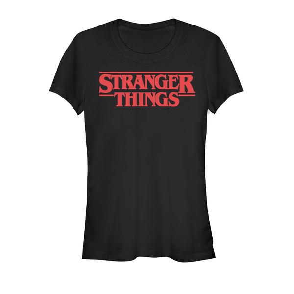 Preview: Netflix - Stranger Things - Logo - Women's T-Shirt - Black - Front