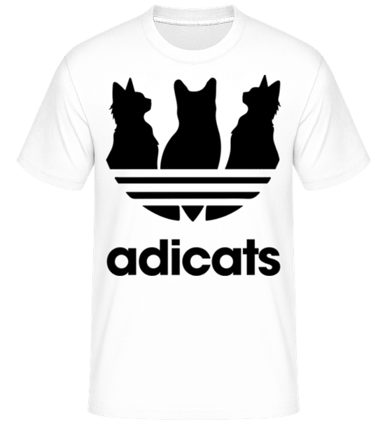 Aperçu: Adicats Chats - T-Shirt Shirtinator homme - Blanc - Devant