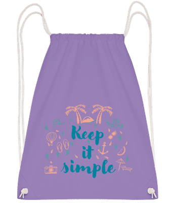 Keep It Simple - Sac à dos sport - Lilas - Devant