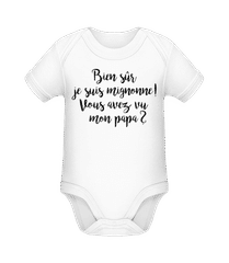 Bien Sur Je Sûr Mignonne! Papa · Body manches courtes bio