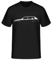 'Audi A3 Sportback (8P)' Silhouette - Männer Basic T-Shirt - Schwarz - Vorne