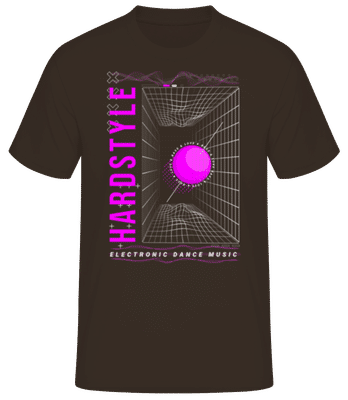 Hardstyle Dance Music - Men's Basic T-Shirt - Brown - Front