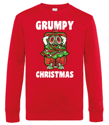 Grumpy Christmas - Men's standard sweatshirt - Red - Front