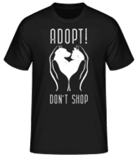 Adopt Dont Shop - T-shirt standard Homme - Noir - Devant