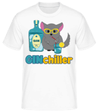 Ginchiller - Männer Basic T-Shirt - Weiß - Vorne