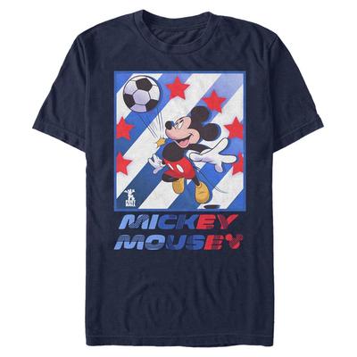 Disney Classics - Mickey Mouse - Mickey Football Star - Men's T-Shirt - Navy - Front