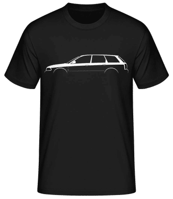 'Audi A4 Avant (B5)' Silhouette - Men's Basic T-Shirt - Black - Front
