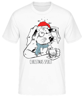Christmas Spirit - Men's Basic T-Shirt - White - Front