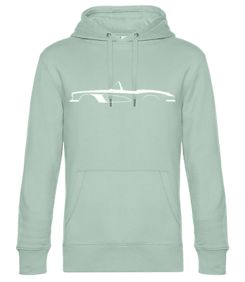 'Chevrolet Corvette C1 1961' Cabrio Silh. - Männer Standard Hoodie - Mintgrün - Vorne