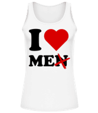 I Love Me - Débardeur Femme - Blanc - Devant