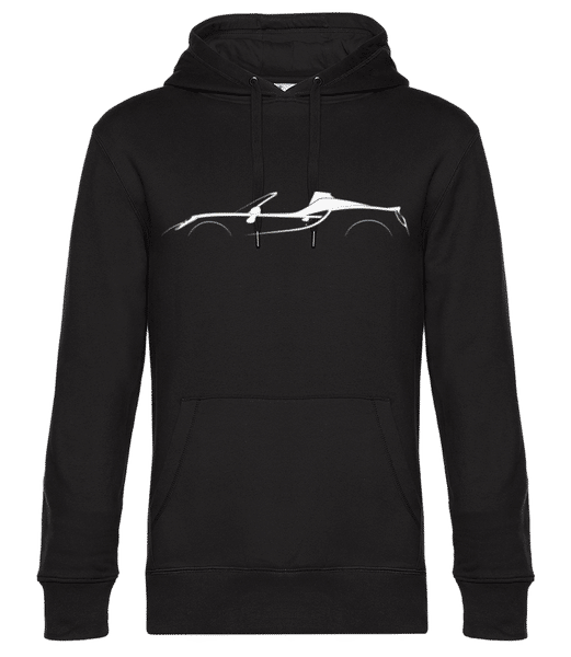 Aperçu: 'Alfa Romeo 4C Spider' Silhouette - Sweat à capuche premium Unisexe - Noir - Devant