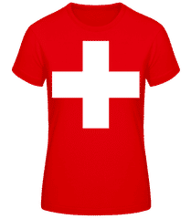 Schweiz Kreuz · Frauen T-Shirt B&C
