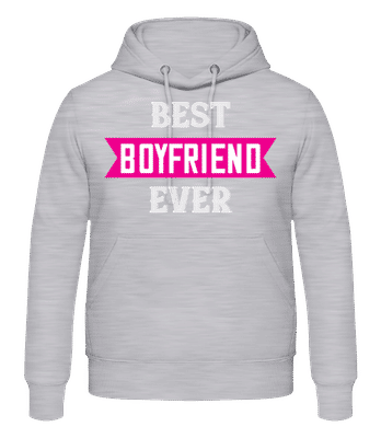 Best Boyfriend Ever - Männer Hoodie - Grau meliert - Vorne