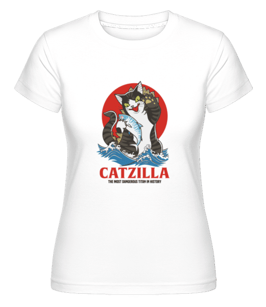 Catzilla -  T-shirt Shirtinator femme - Blanc - Devant