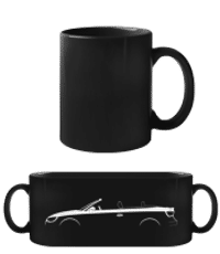 'Audi A3 Cabriolet (8V)' Silhouette - Black Mug - Black - Front