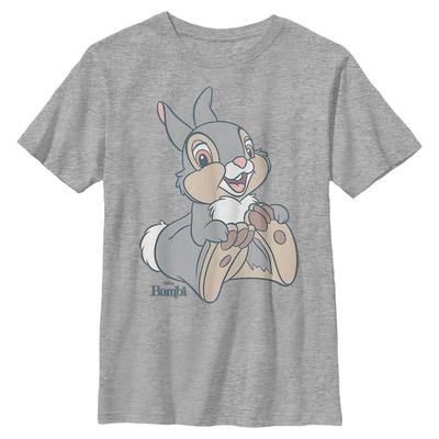 Disney Classics - Bambi - Thumper Big - Enfant T-shirt - Gris chiné - Devant